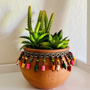 Succulent decor pot
